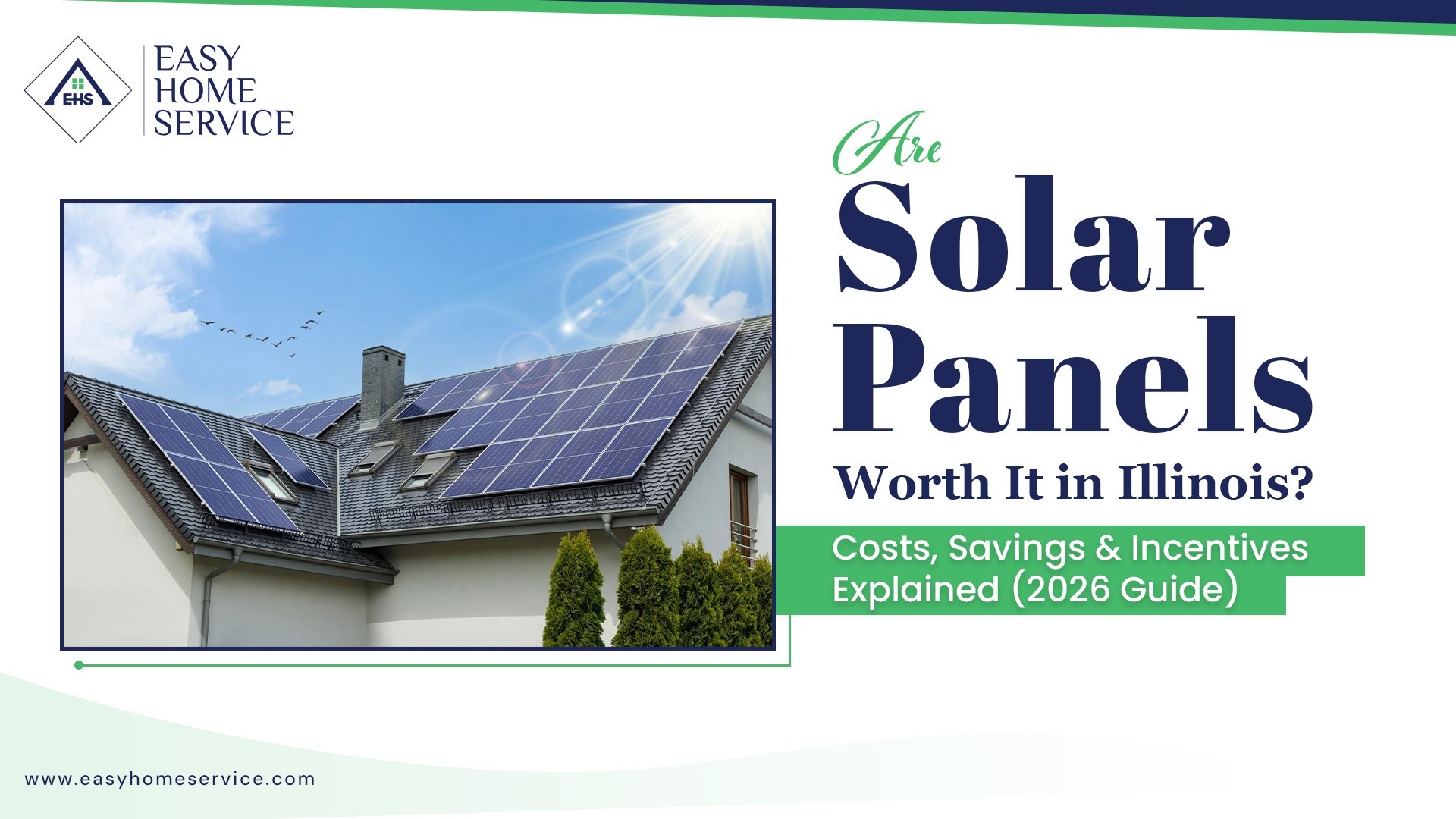 solar panel in illinois home